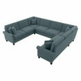 thumbnail image 1 of Bush Furniture Coventry 125W U Shaped Sectional Couch by  Turkish Blue Herringbone, 1 of 7