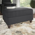 thumbnail image 1 of Bush Furniture Coventry Storage Ottoman in Charcoal Gray Herringbone, 1 of 12