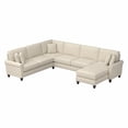 thumbnail image 1 of Bush Furniture Hudson U Shaped Couch with Reversible Chaise Lounge by  Cream Herringbone, 1 of 5