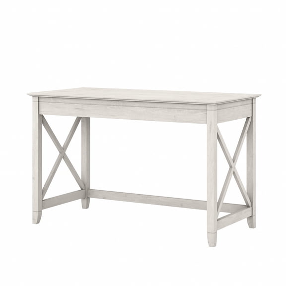 Bush Furniture Key West 48" Writing Desk, Linen White Oak