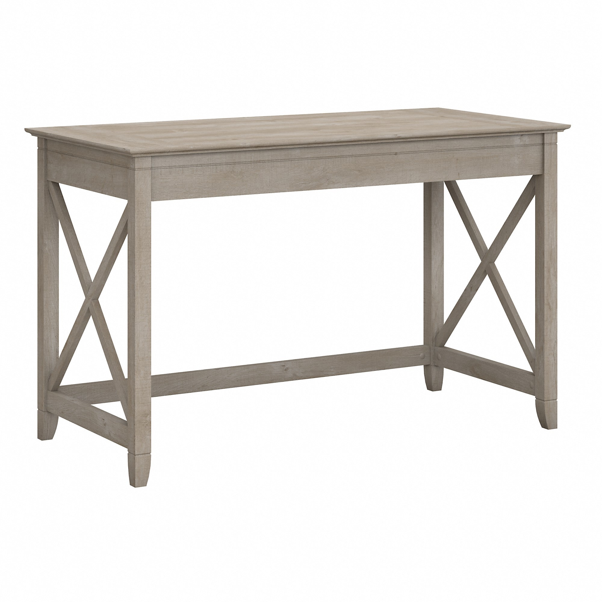 Washed Gray 48" Wood Home Office Desk with Drawer