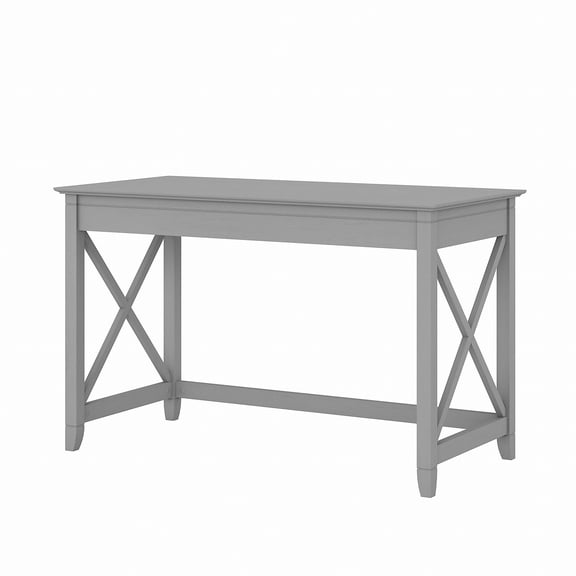 Bush Furniture Key West 48W Writing Desk in Cape Cod Gray