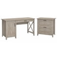 thumbnail image 1 of Bush Furniture Key West 54W Computer Desk with Storage and File Cabinet in Gray, 1 of 7