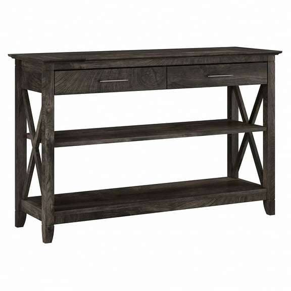 Bush Furniture Key West Console Table, Dark Gray Hickory