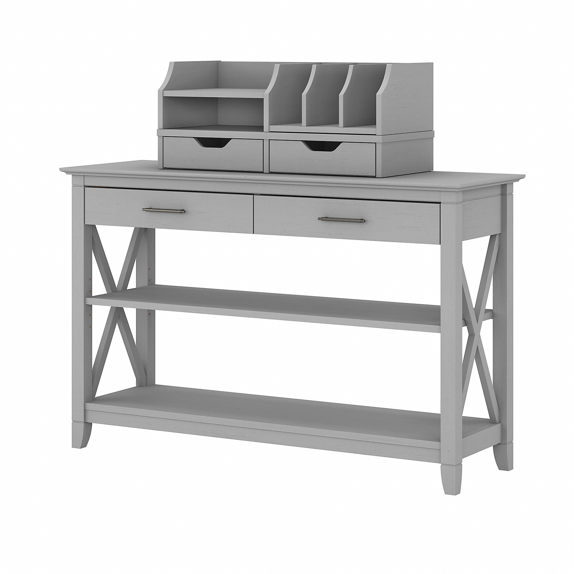 Bush Furniture Key West Console Table with Storage and Desktop