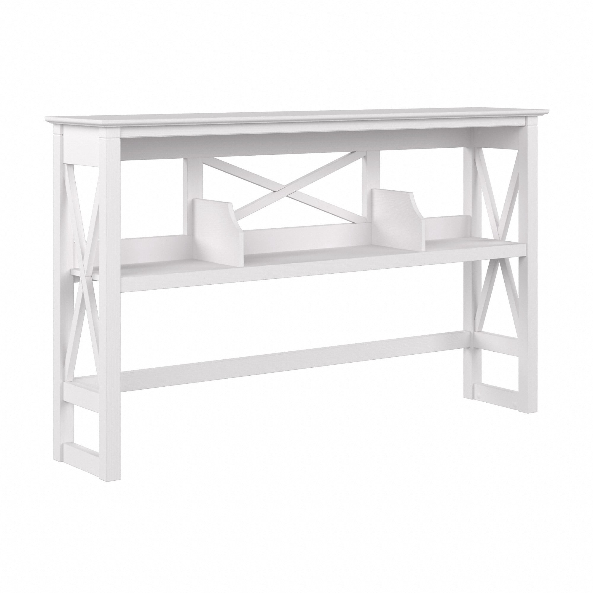 Bush Furniture Key West Desk Hutch in Pure White Oak