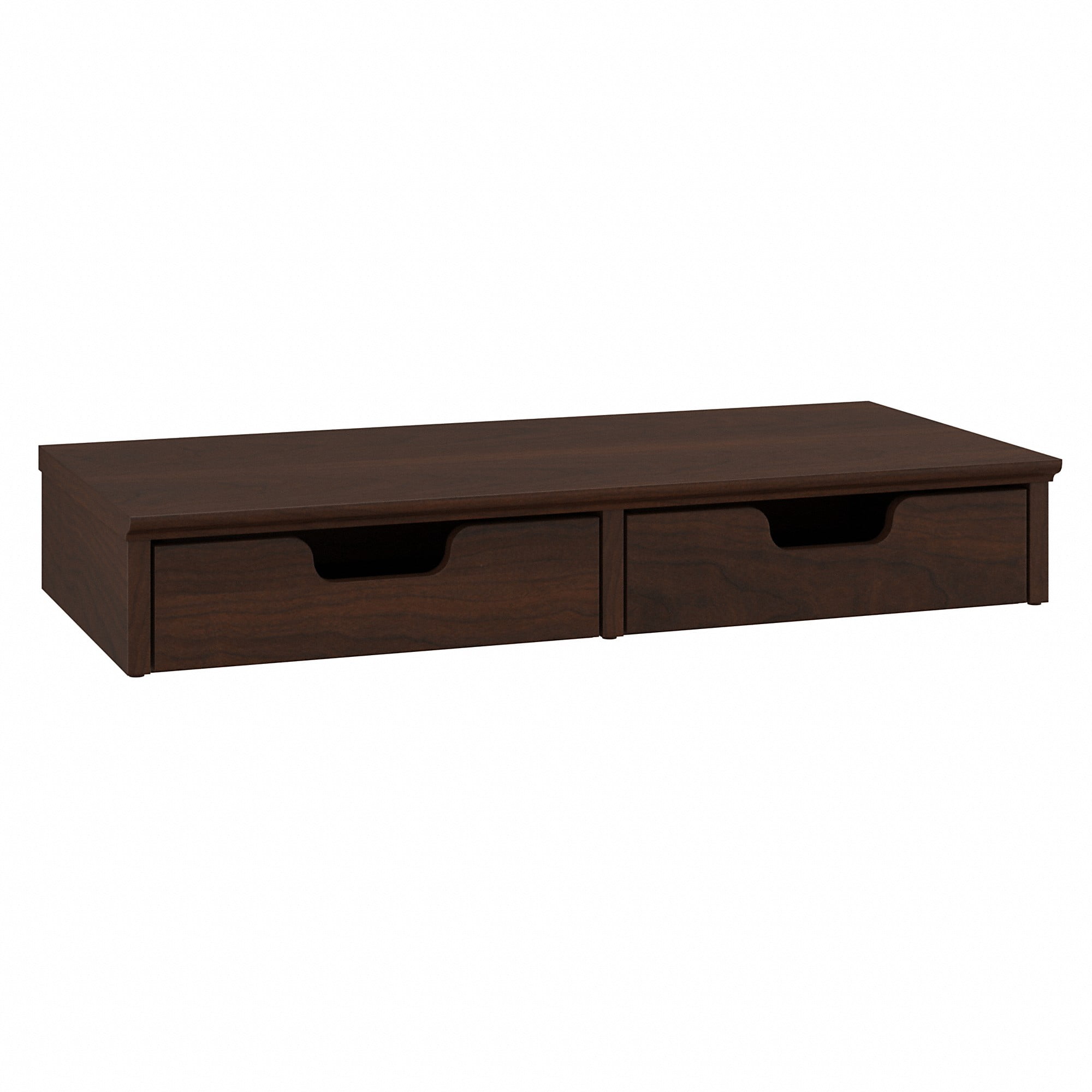 Bush Furniture Key West Desktop Organizer with Drawers in Bing Cherry