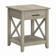 thumbnail image 1 of Bush Furniture Key West End Table, Washed Gray, 1 of 5