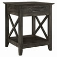 thumbnail image 1 of Bush Furniture Key West End Table with Storage, Dark Gray Hickory, 1 of 7