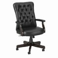 thumbnail image 1 of Bush Furniture Key West High Back Tufted Office Chair, Black Leather, 1 of 6