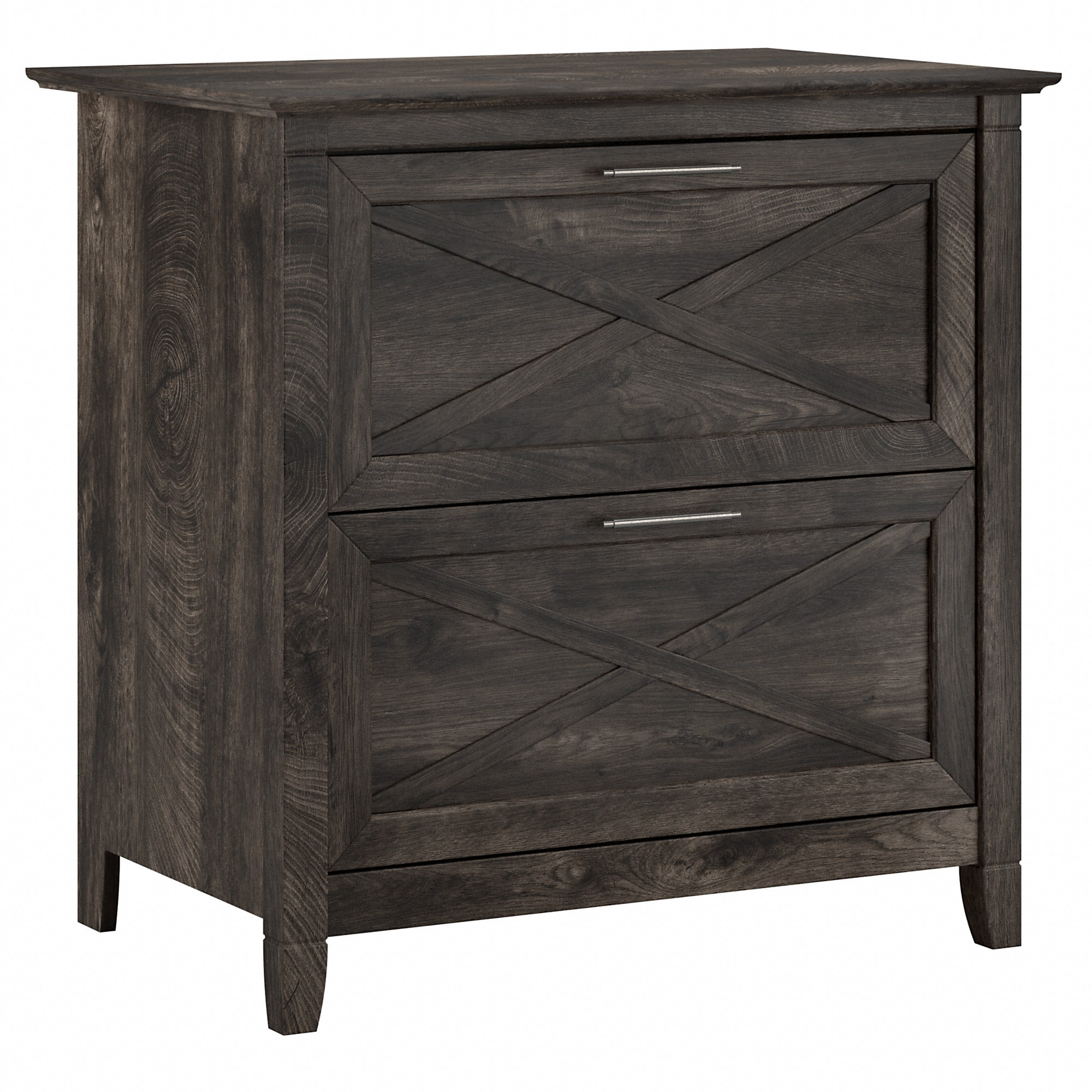 Bush Furniture Key West Lateral File 2 Drawer, Dark Gray