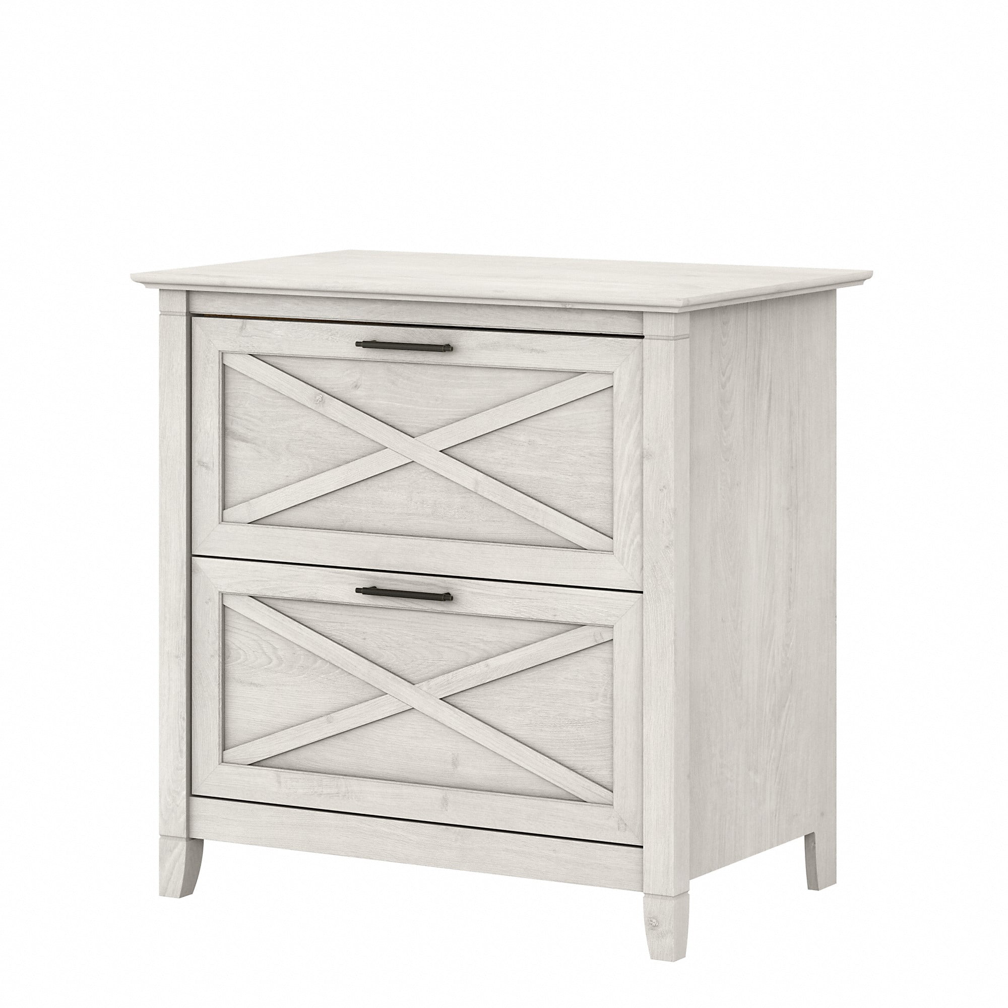 Bush Furniture Key West Modern 2 Drawer Wooden Lateral File Cabinet Linen White Oak Storage Walmart