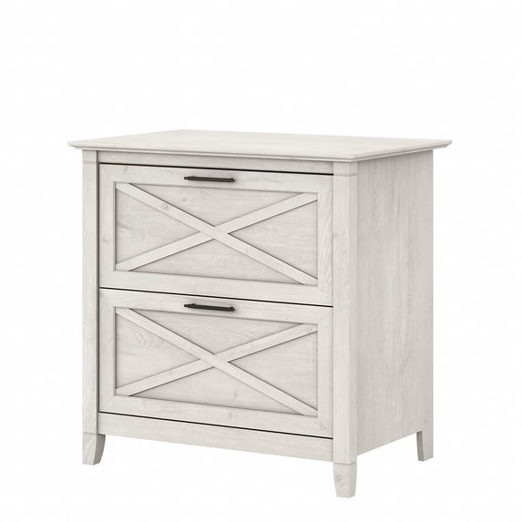Bush Furniture Key West Lateral File Cabinet, 2 Drawer, Linen White Oak