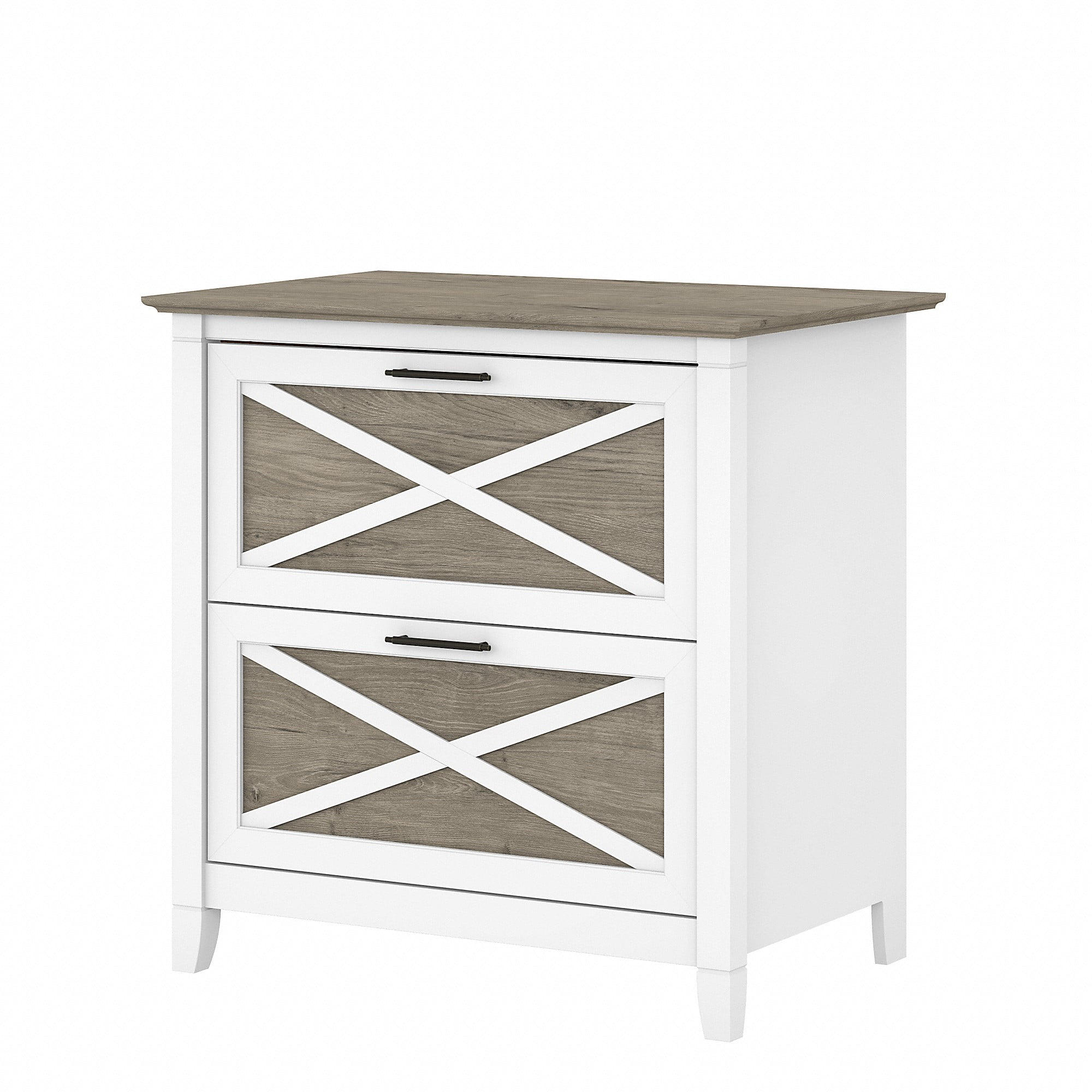 Bush Furniture Key West Lateral File 2 Drawer, Pure White