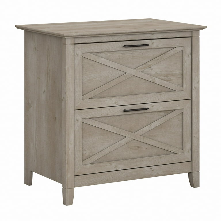 Bush furniture key west 2 drawer lateral file cabinet in washed gray deals