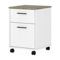 thumbnail image 1 of Bush Furniture Key West Mobile File Cabinet, 2 Drawer, Pure White & Shiplap Gray, 1 of 9