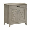 thumbnail image 1 of Bush Furniture Key West Secretary Desk with Storage, Washed Gray, 1 of 10