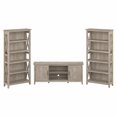 thumbnail image 1 of Bush Furniture Key West TV Stand for 70 Inch TV with Bookcases by  Washed Gray Chrome Finish, 1 of 7