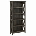 thumbnail image 1 of Bush Furniture Key West Tall 5 Shelf Bookcase, Dark Gray Hickory, 1 of 8