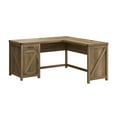 thumbnail image 1 of Bush Furniture Knoxville 60W L Shaped Desk with Cabinet in Reclaimed Pine, 1 of 11
