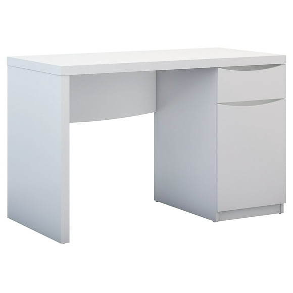 Bush Furniture Montrese Computer Desk in Pure White