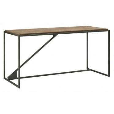 Bush Furniture Refinery 62W Industrial Desk in Rustic Gray