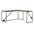 thumbnail image 1 of Bush Furniture Refinery 62W L Shaped Industrial Desk with 37W Return in Rustic Gray, 1 of 9