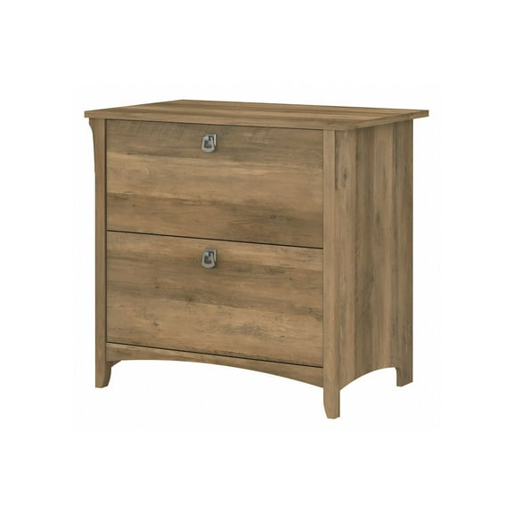 Bush Furniture Salinas 2 Drawer File Cabinet in Reclaimed Pine