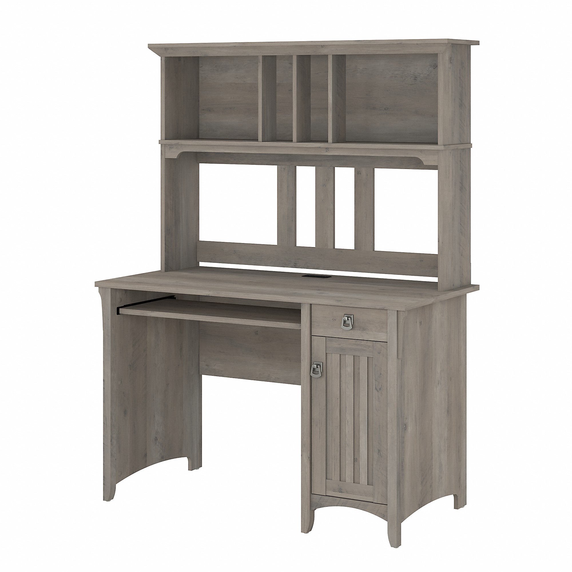 Bush Furniture Salinas 48” Computer Desk & Hutch with Storage, Driftwood Gray - image 1 of 8
