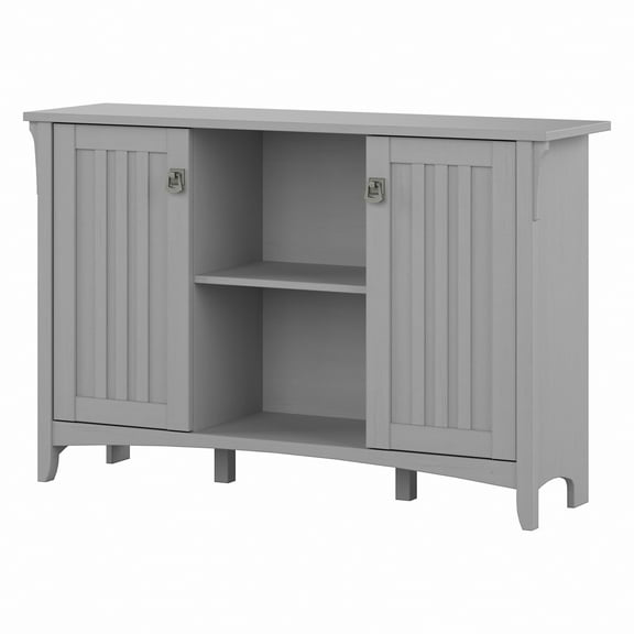 Bush Furniture Salinas Accent Storage Cabinet with Doors, Cape Cod Gray