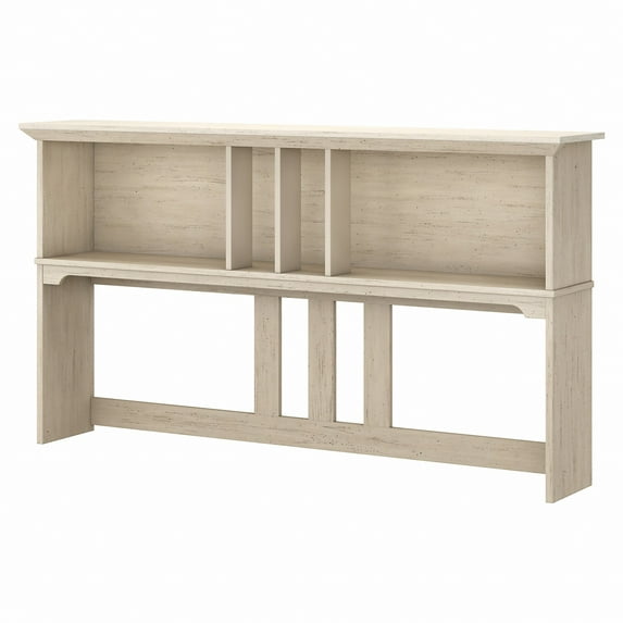 Bush Furniture Salinas Hutch for L Desk, Antique White