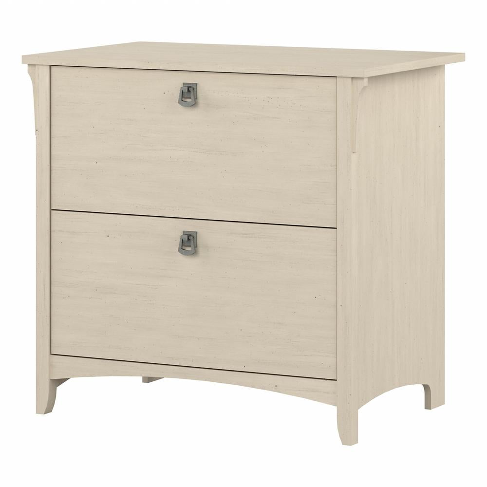 Antique White Transitional 2-Drawer Lateral File Cabinet