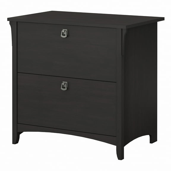 Bush Furniture Salinas Lateral File Cabinet, 2 Drawer, Vintage Black
