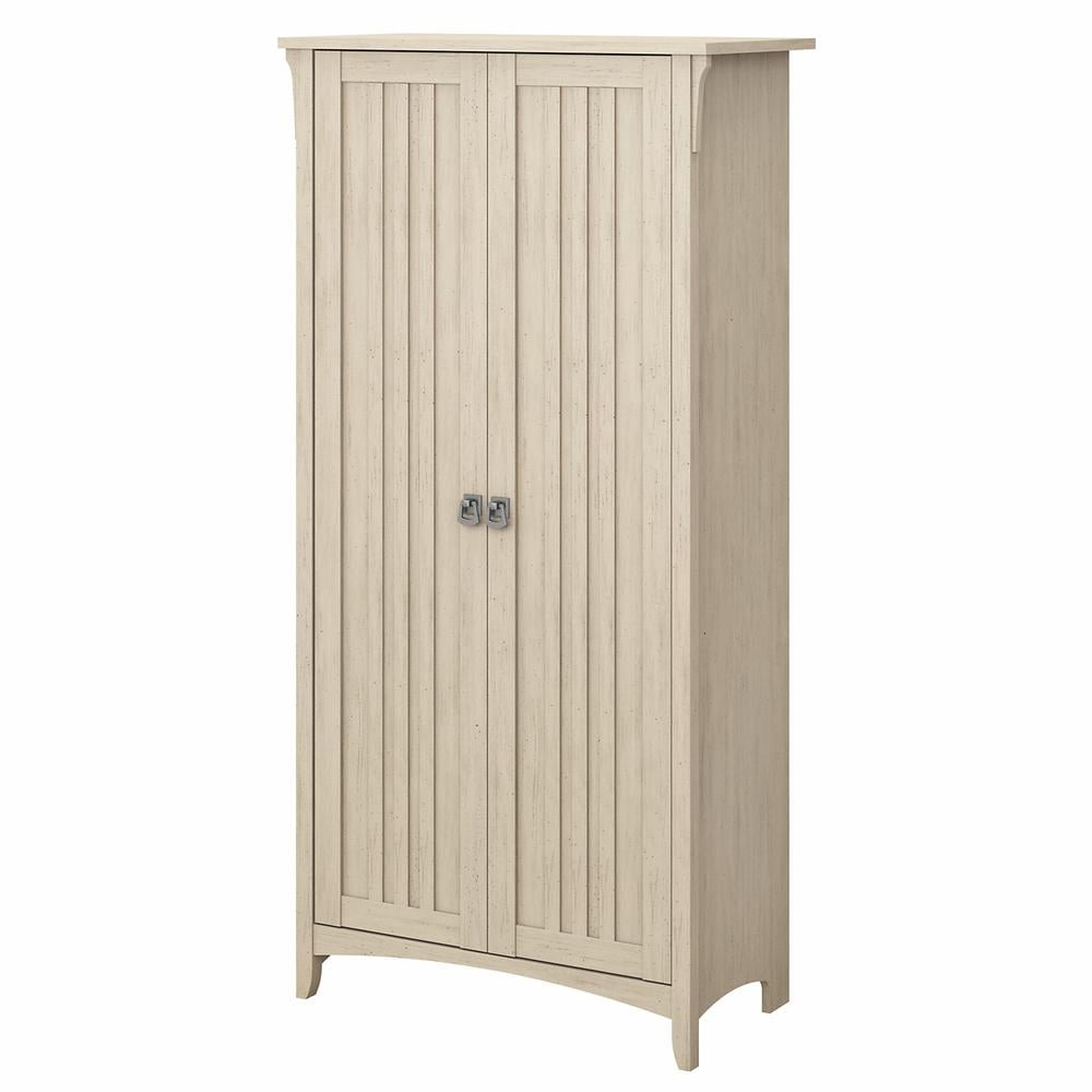 Antique White Tall Freestanding Cupboard with Adjustable Shelves