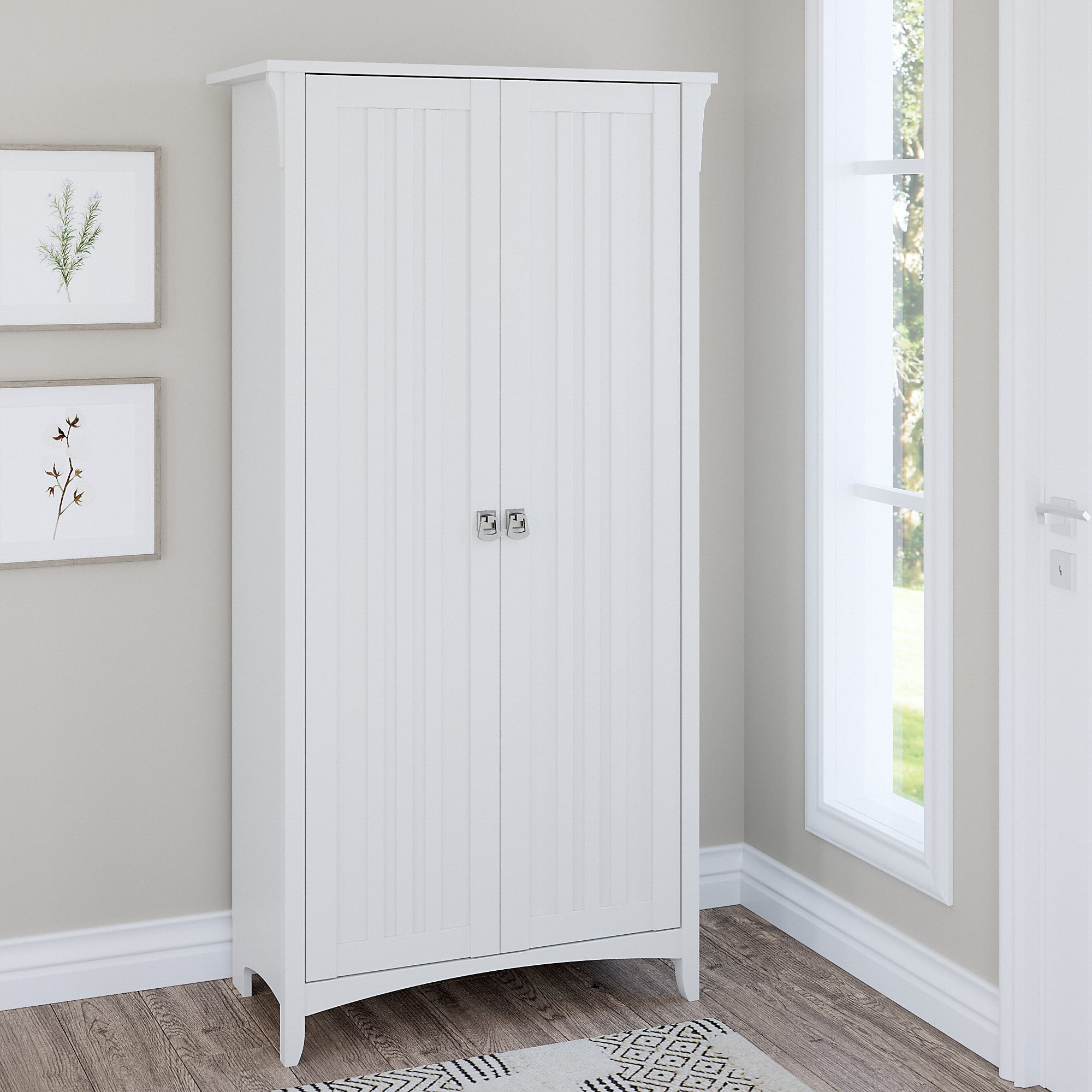 Bush salinas tall storage cabinet deals