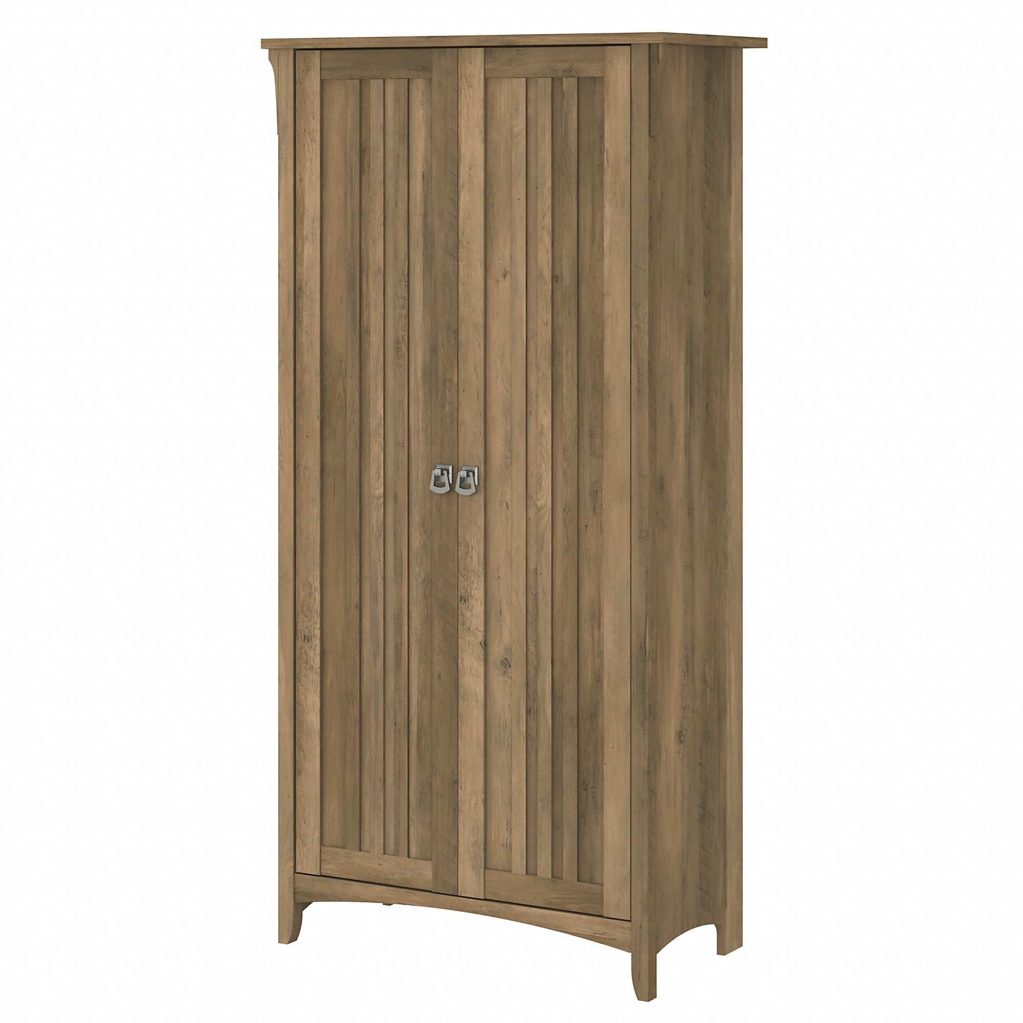 Reclaimed Pine Tall Freestanding Office Cupboard with Adjustable Shelving