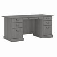 thumbnail image 1 of Bush Furniture Saratoga Executive Desk with Drawers in Modern Gray, 1 of 7