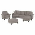 thumbnail image 1 of Coventry Chaise Sectional with Chair & Ottoman in Beige Herringbone Fabric, 1 of 7