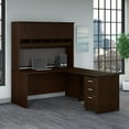 thumbnail image 1 of Series C 60W L Desk with Hutch and Drawers in Mocha Cherry - Engineered Wood, 1 of 7