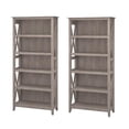 thumbnail image 1 of Bush Furniture (Set of 2) 5 Shelf Bookcase in Washed Gray, 1 of 8