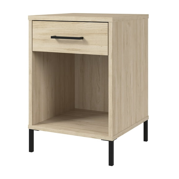 Bush Furniture Soho End Table in Natural Elm