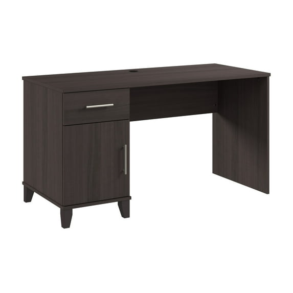 Bush Furniture Somerset 54W Office Desk with Drawers in Storm Gray