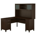 thumbnail image 1 of Bush Furniture Somerset 60 in L Desk with Hutch, Keyboard Tray, File and Storage in Mocha Cherry, 1 of 3