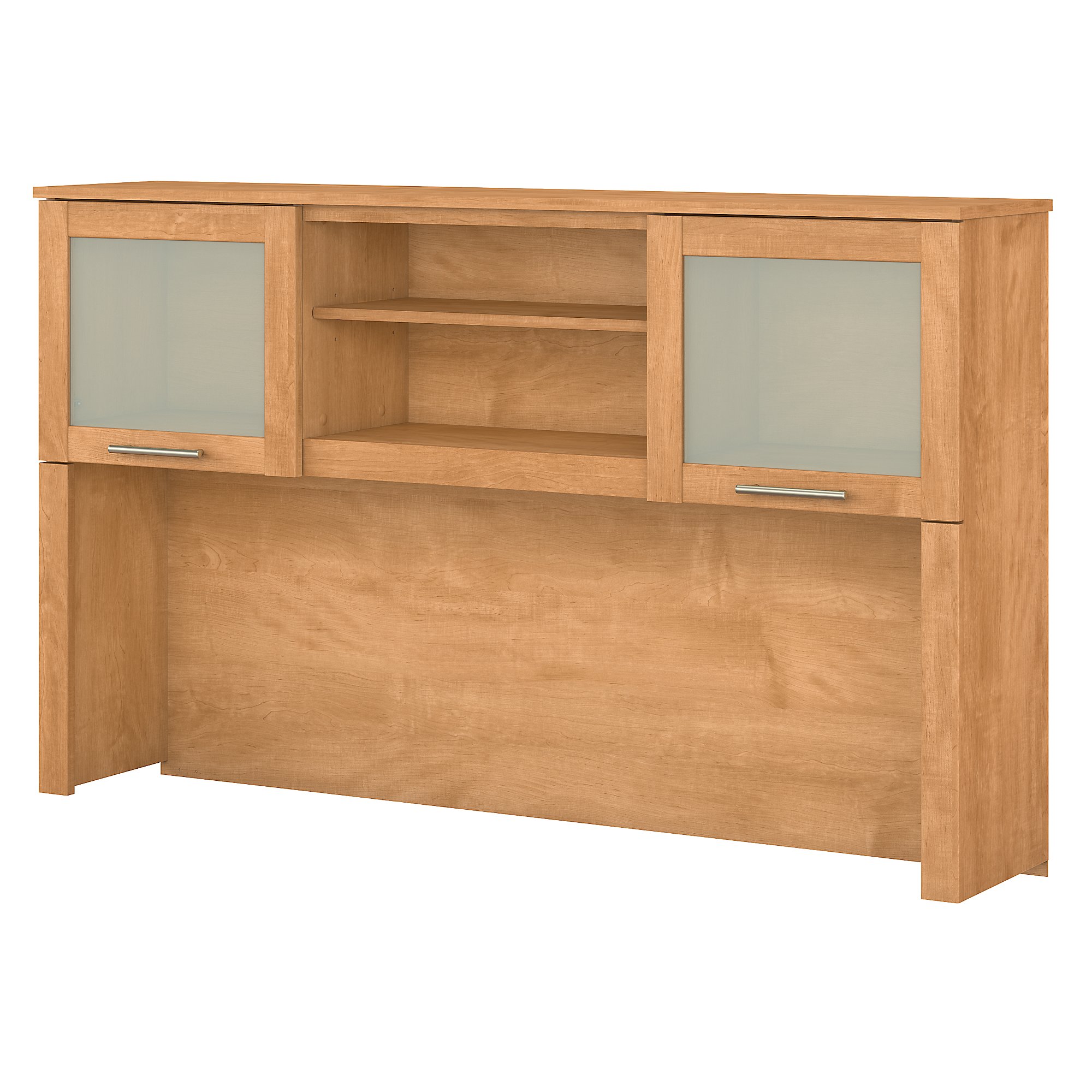 Bush Furniture Somerset 60 in 2-Door Hutch with Open Storage in Maple Cross - fits on Somerset 60 in L Desk (Sold Separately) - image 1 of 3