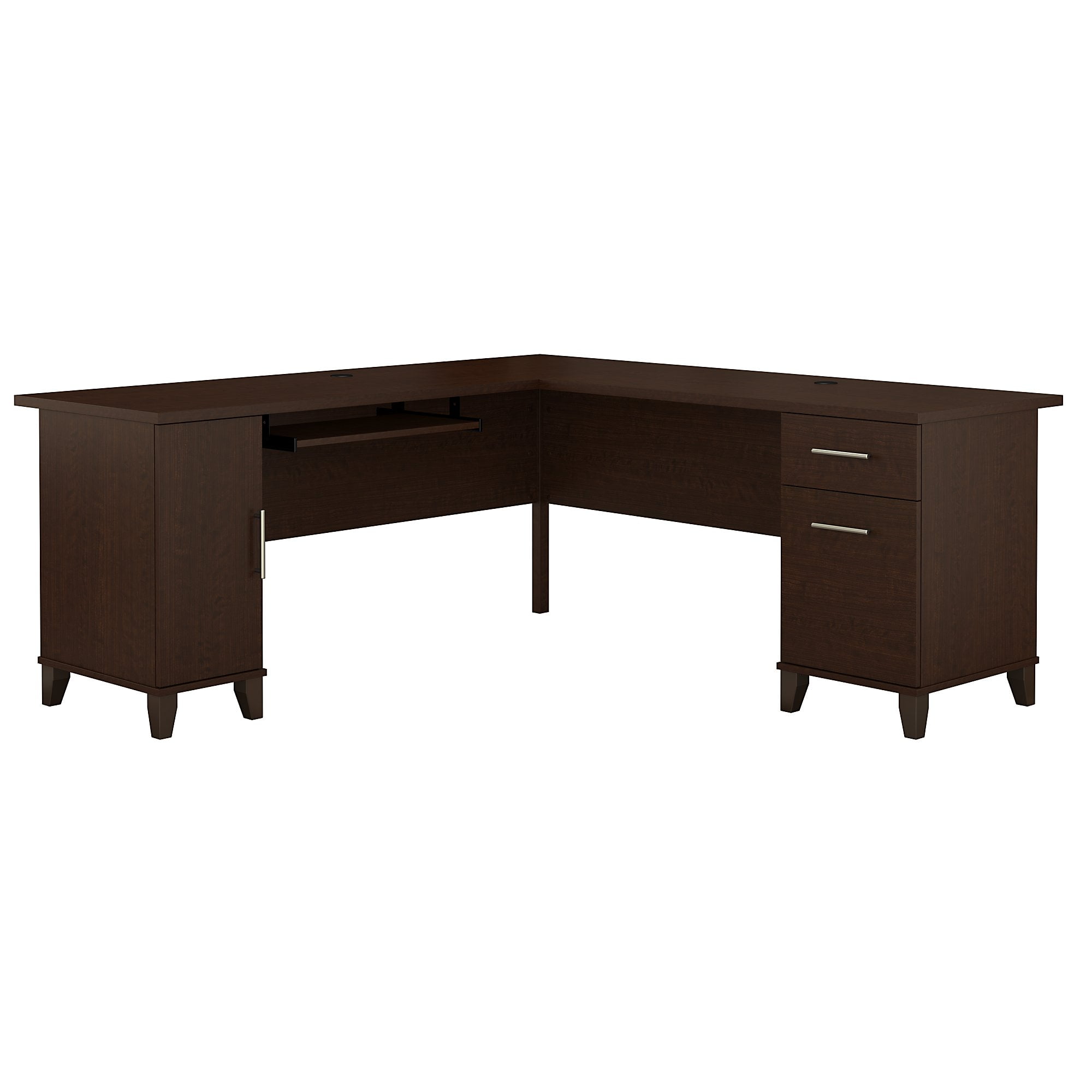 Bush Furniture Somerset 72W L Shaped Desk Mocha Cherry WC81810K