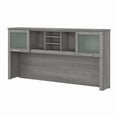 thumbnail image 1 of Bush Furniture Somerset 72in 2-Door Hutch with Cubbies in Platinum Gray Finish - fits on 72W L Desk or 72W Office Desk (sold Separately), 1 of 8