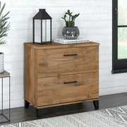 Bush Furniture Somerset Lateral File Cabinet, 2 Drawer, Fresh Walnut