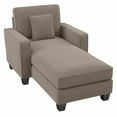 thumbnail image 1 of Bush Furniture Stockton Chaise Lounge with Arms-Finish:Tan Microsuede Fabric, 1 of 9