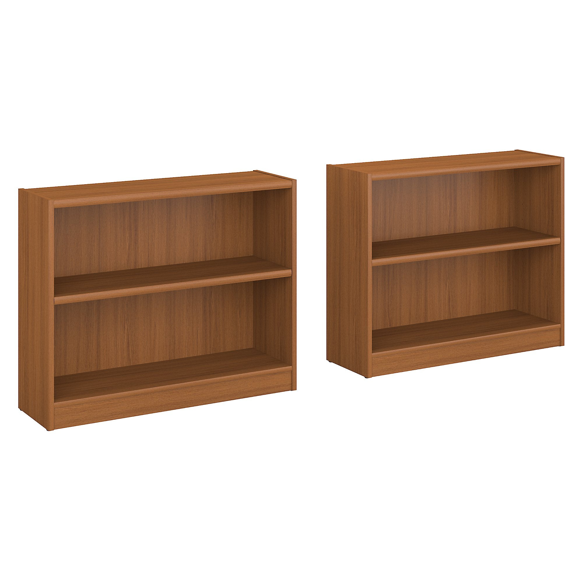 Bush Furniture Universal 2 Shelf Bookcase Set of 2