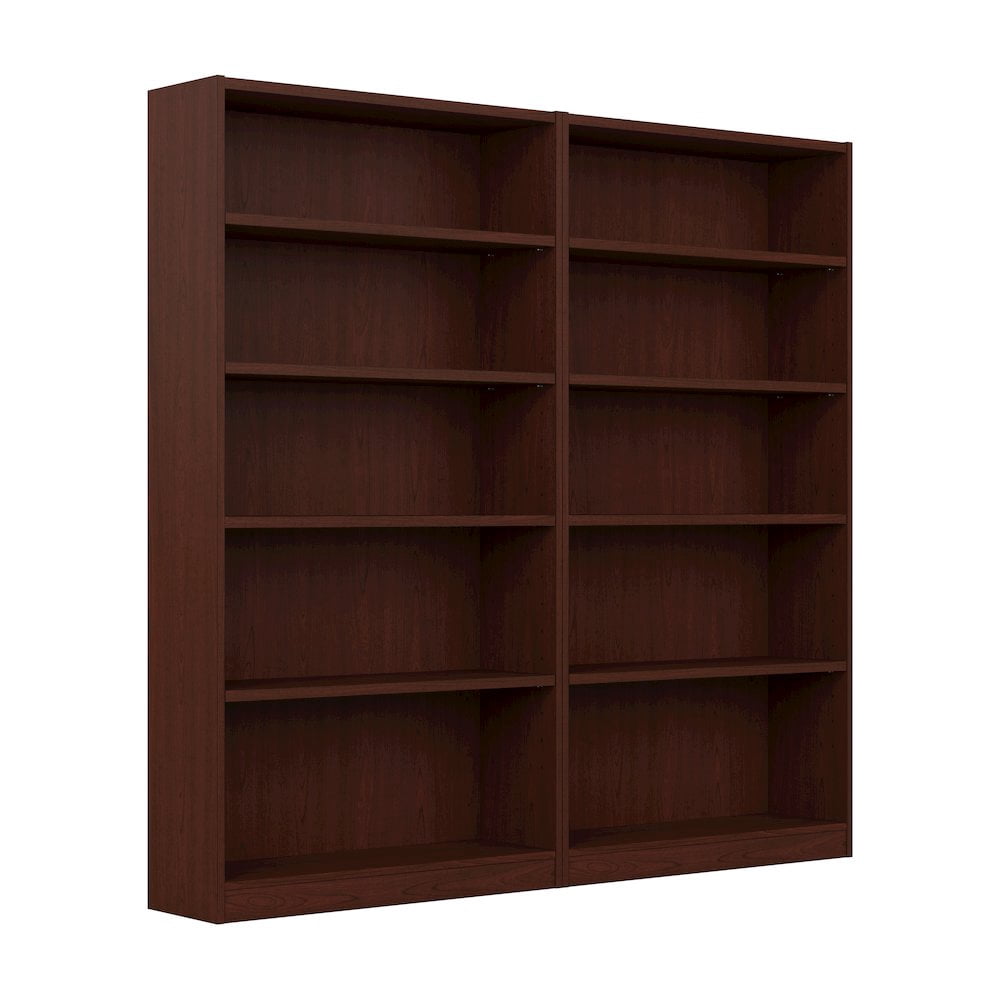 Bush Furniture Universal 5 Shelf Bookcase Vogue Cherry Set of 2 UB003VC